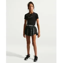 Nike Kinder Shorts Ki Nike Pro 2-in-1-Shorts (ältere Kinder, Mädchen), Größe XL in Schwarz Schwarz