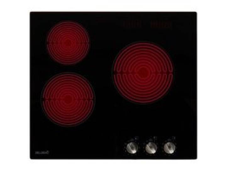 BELDEKO Plaque Vitrocéramique 3 Feux 5200W Manettes - Marque Française
