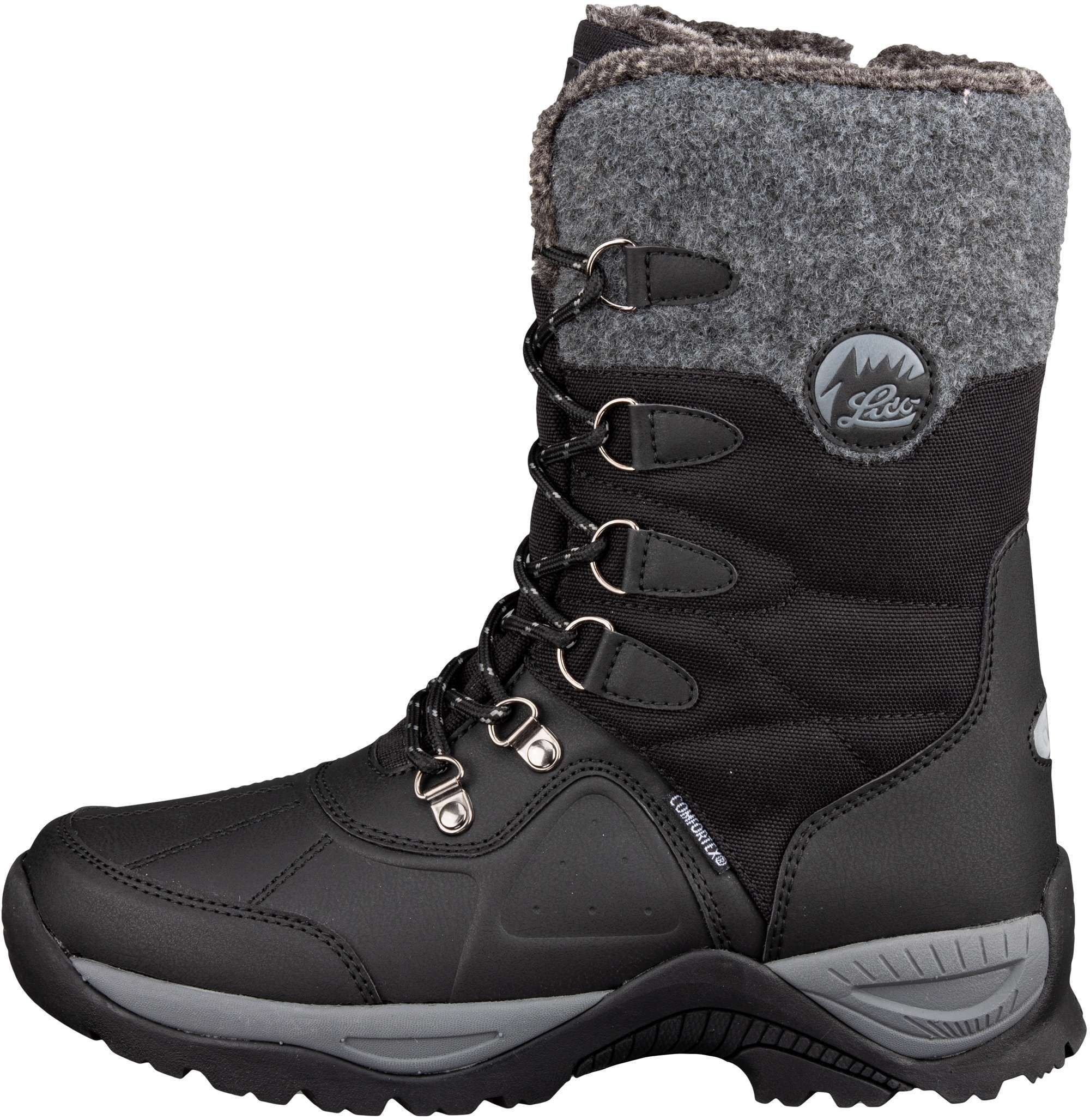 Winterstiefel LICO "Winterboot Silke", Damen, Gr. 38, schwarz, Synthetik, Schuhe Winterstiefel schwarz 38