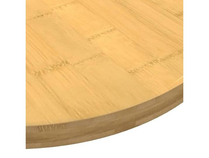 KTHLBRH Runde Tischplatte 80 cm aus Bambus Lackiert, leicht zu reinigen, vielseitig für Couchtische, Nachttische, Regale