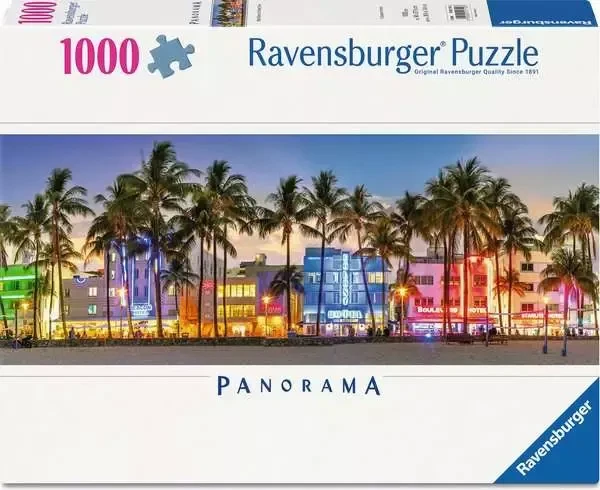 Ravensburger Puzzle Panorama - Nachtlichter am Ocean Drive (1000 Teile)