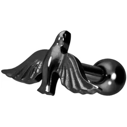 Titan Ohrpiercing mit Innengewinde TAUBE
