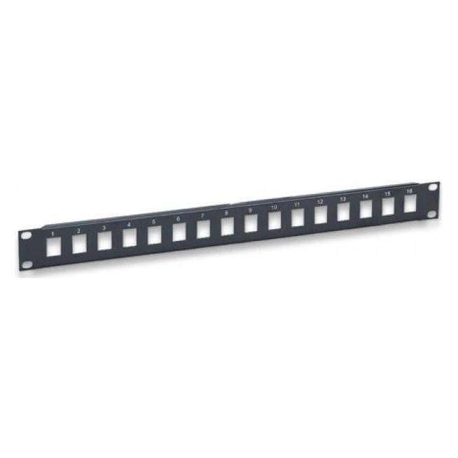 Intellinet Blank 16 Port Panel für 1U Keystone Jack 19 " schwarz (513593)