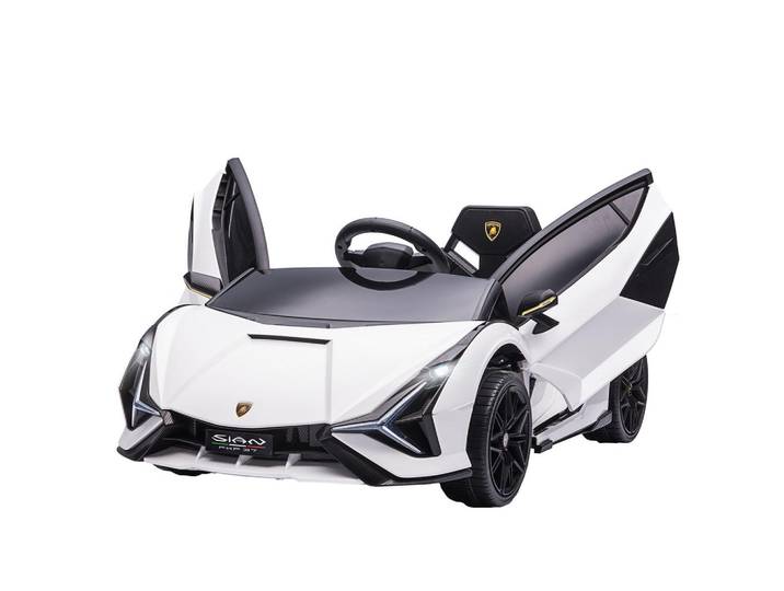 Homcom Kinderfahrzeug SUV-Auto-Spielzeug mit Fernbedienung Musik Weiß, Metall, 62x40x108 cm, unisex, Spielzeug, Kinderfahrzeuge