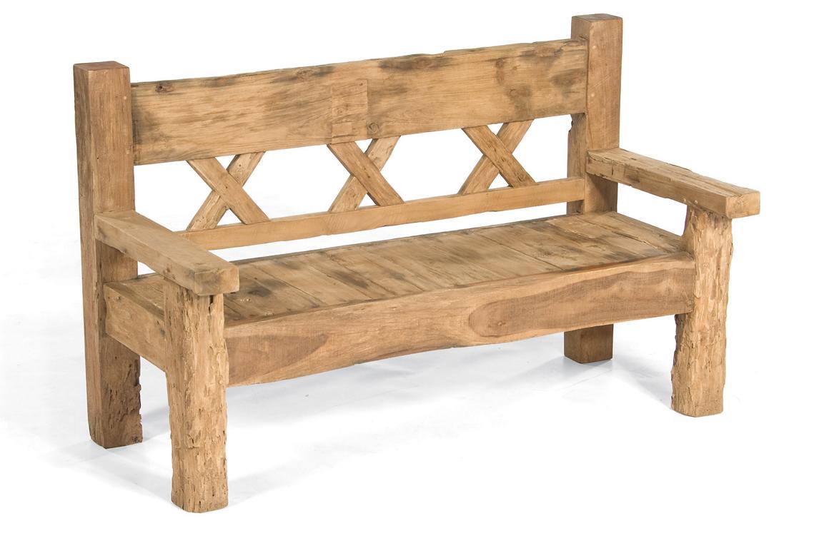 MUESING Bank ''Jumbo'', Old Teak 3-Sitzer, Maße 100x160x73 cm 16885976