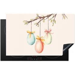 HERDABDECKPLATTE Osterkuchen - Schleife - Eier Glaskeramikkochfeldabdeckung 85x52 cm
