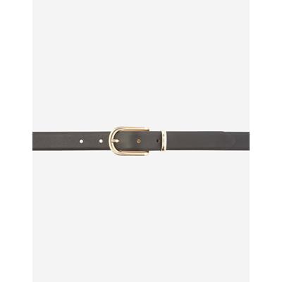 Ledergürtel BRAX "Style DAMENGÜRTEL", Damen, Gr. 85, schwarz, Leder, Gürtel Ledergürtel