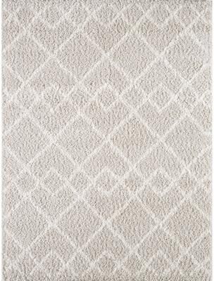 KAS Rugs Pax Plush Diamond Trellis Shag Rug