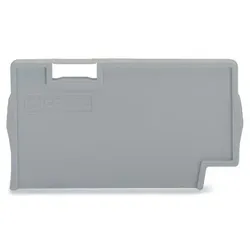Wago 2002-1393 Trennplatte,2 mm dick,überstehend,grau 20021393  - 25 Stück