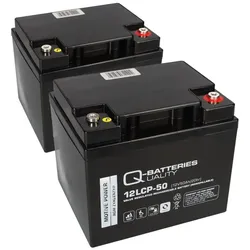 Akku kompatibel E-Mobil Dietz Bechle 2x 12V 50Ah