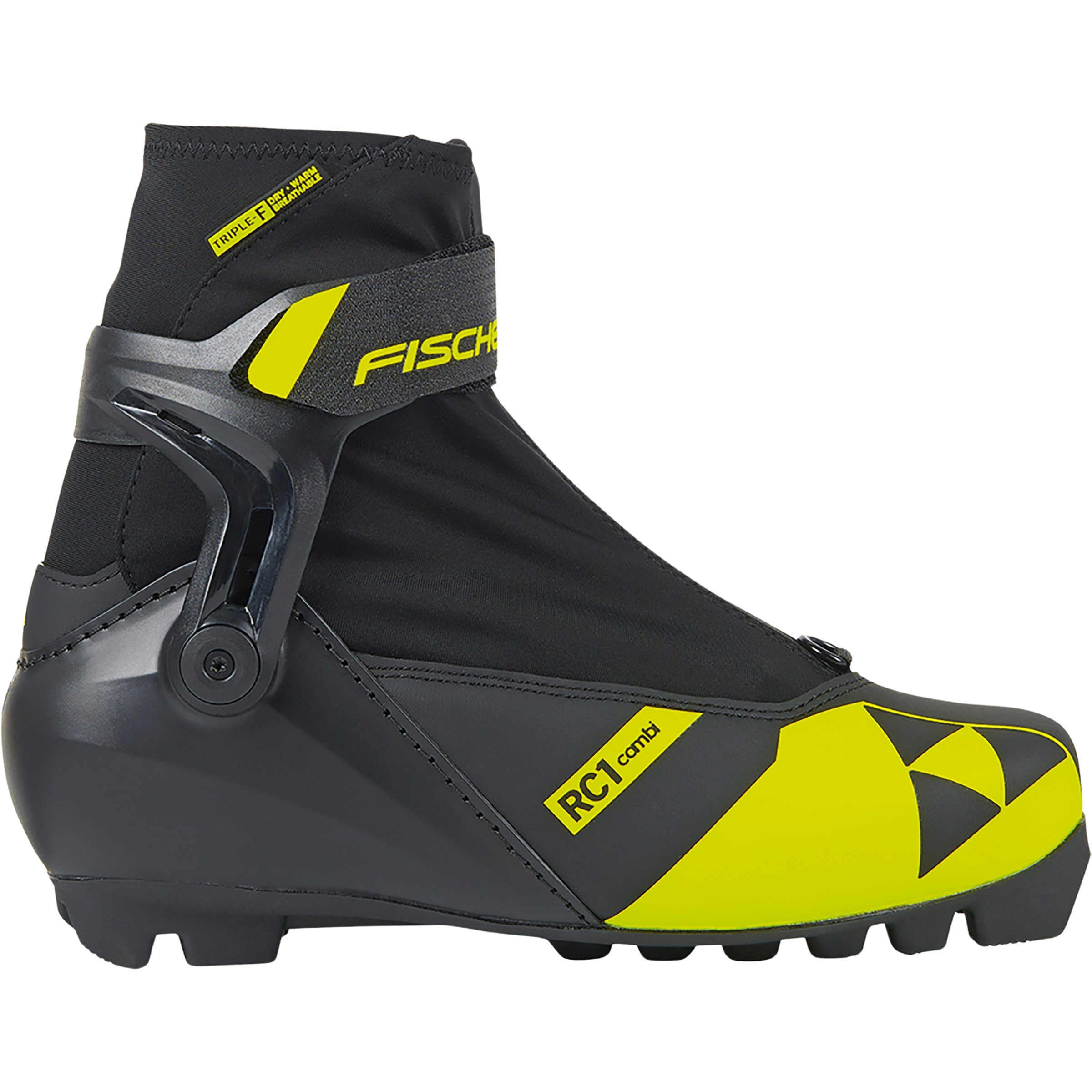Fischer RC1 JR Combischuhe Kinder Schuh schwarz Größe 38 Langlauf Klassik | Langlauf Skating