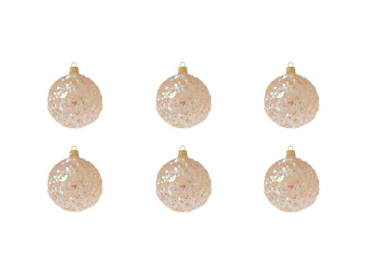 Weihnachtskugelset Rosalina - Farbe: hellrosa - Material: Glas - 949