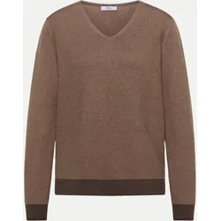 Pullover im Two-Tone-Look Braun L