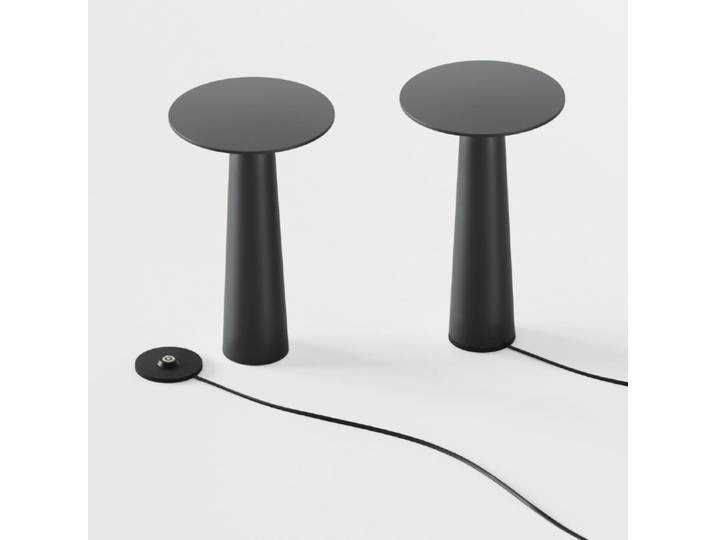 IP44.de Akku-Tischleuchte lix inkl. charging base, Pilzform, Dim