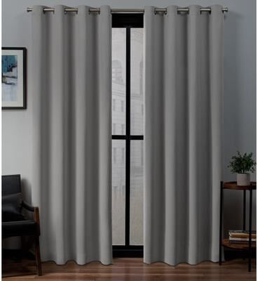 Porch & Den Boosalis Sateen Twill Blackout Curtain Panel Pair