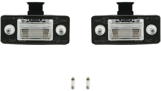 NP24 2x Kennzeichenleuchte + Leuchtmittel Set Links Rechts kompatibel zu Skoda Fabia