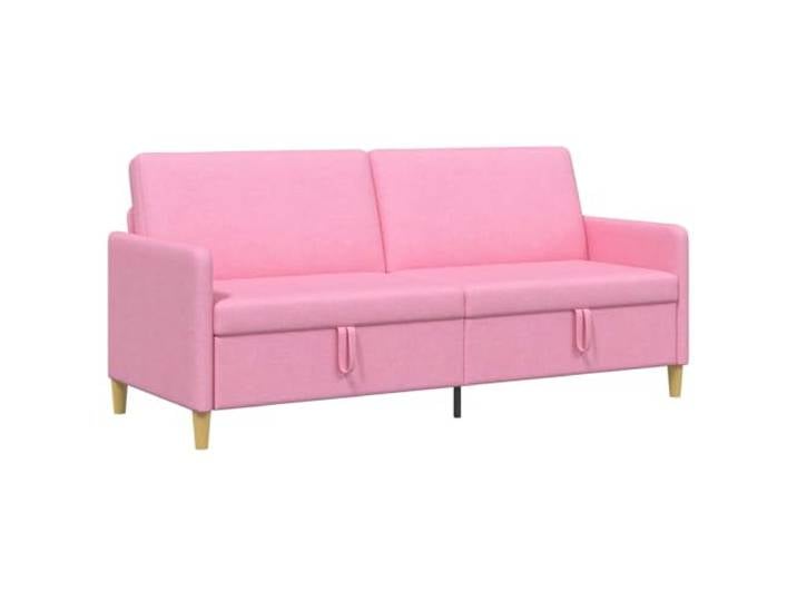 hliofuir 3-Sitzer Sofa mit Stauraum Rosa Polstersofa 192x78x87 cm Praktische 3er Couch mit Klappsitz fuer Wohnzimmer und Appartment. Pflegeleichter abnehmbarer Bezug und stabiles Gestell.