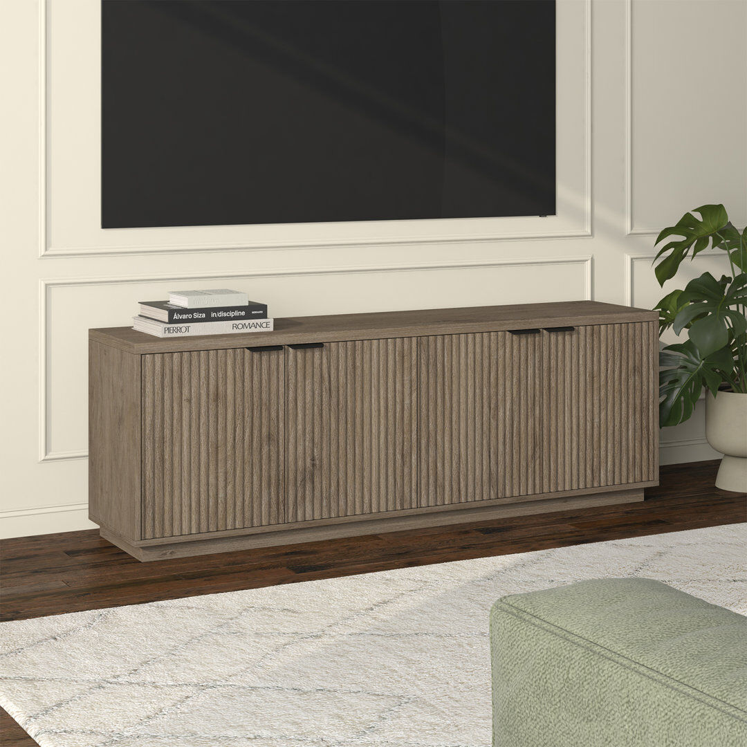 Brayden Studio Cloran TV Stand for TVs up to 78" Grey 78"