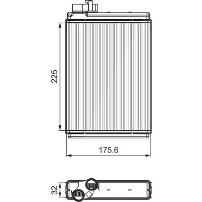 Valeo Wärmetauscher, Innenraumheizung [Hersteller-Nr. 811507] für Audi