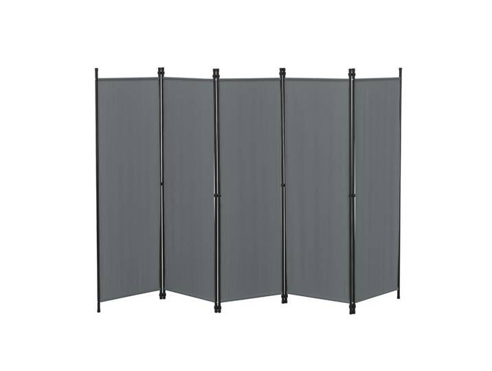 [en.casa] Sichtschutz Huesca, Dunkelgrau, Metall, 250x2 cm, Sonnen- & Sichtschutz, Sichtschutz Garten
