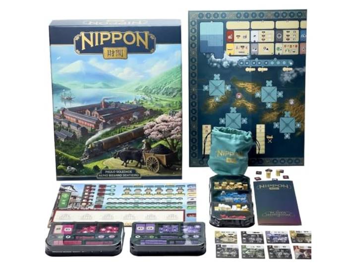 Crowd Games Nippon Zaibatsu Emperor's Edition Deluxe Strategie Brettspiel, Area Control Eurogame 1-4 Spieler 60-120 Minuten