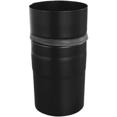 HAAS + SOHN Ofenrohr "Pellet Ofenanschlussstück ENG 80 mm Niro", schwarz, Rohre