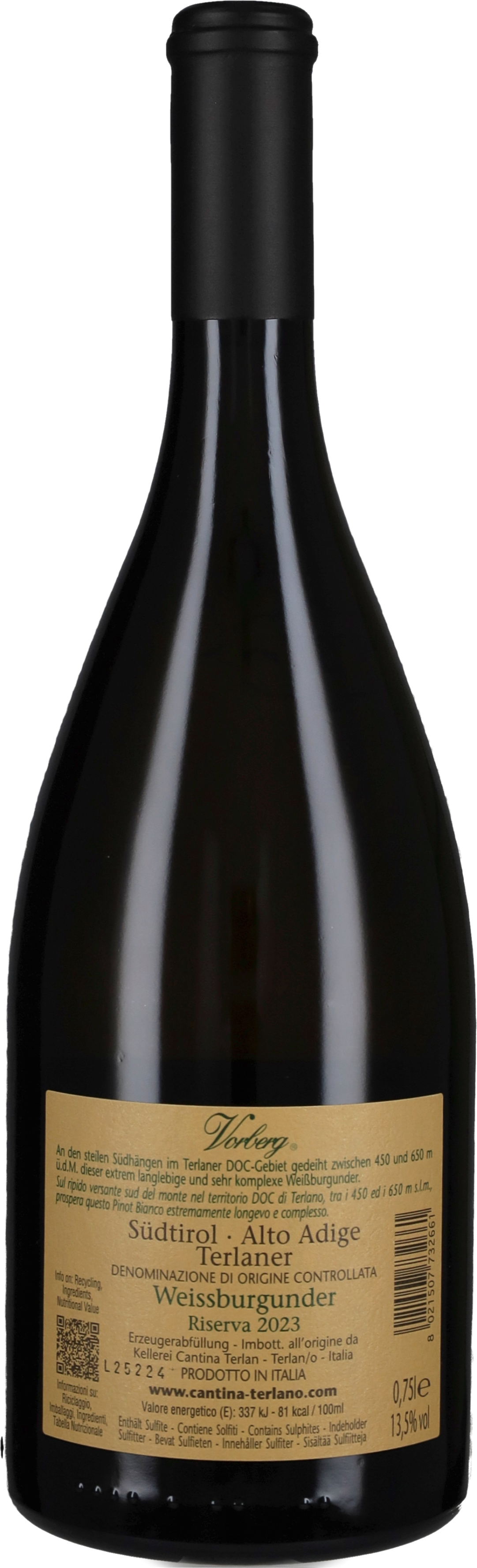 Pinot Bianco Riserva 'Vorberg' Cantina Terlano 2023