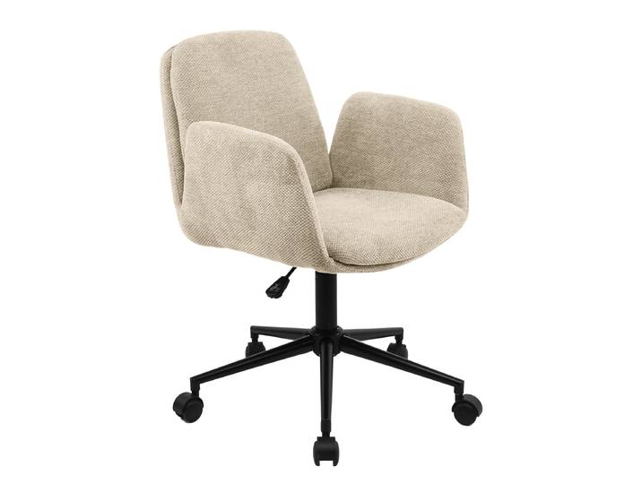 Bürodrehstuhl SILVAS 58 x 84 x 62cm Weiß/Beige