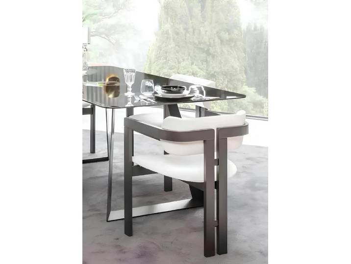 Xlmoebel Esszimmerstuhl Designstuhl aus Holz in Weiß für den Esstisch, Made in Europa