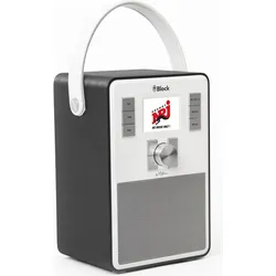 Block Internetradio Emotionanthracite (DAB+, FM, Internetradio, Bluetooth, WLAN), Radio, Schwarz, Weiss