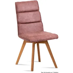 ESSZIMMERSTUHL (2er-Set) Dixie 47x92x60 Eiche geölt/Rosewood