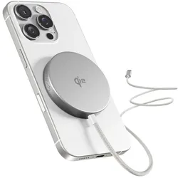 Epico UltraBase EO50 Mag+ Charging Pad (15 W), Wireless Charger, Silber