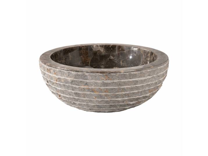 Lave mains en marbre pierre gris 35cm