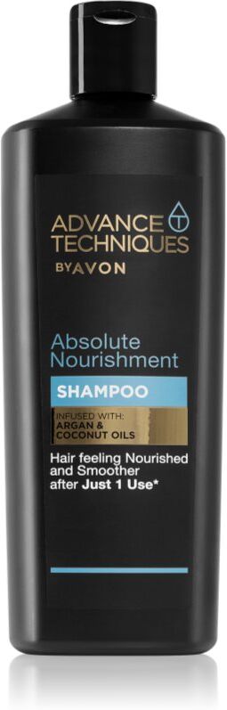 Avon Advance Techniques Absolute Nourishment shampoing nourrissant à l'huile d'argan du Maroc pour tous types de cheveux 700 ml