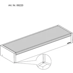 Hoesch Wanneneinstiegstufe 89220 Teakholz, 80x25,5x13,1cm