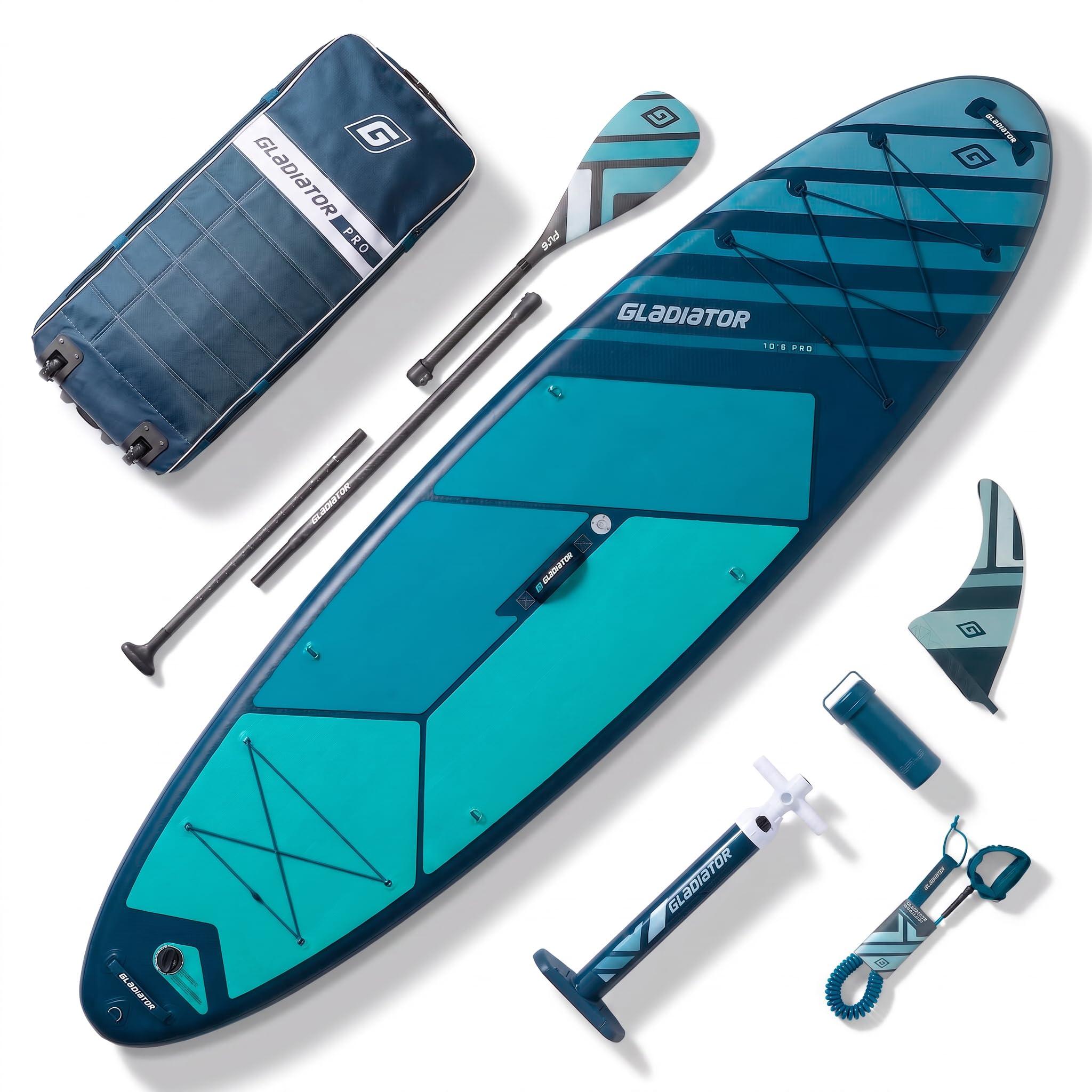SUP-Board, Allround-Modell - Länge: 329 cm - Dicke: 15 cm - Farbe: Marineblau, Türkis - Material: PVC