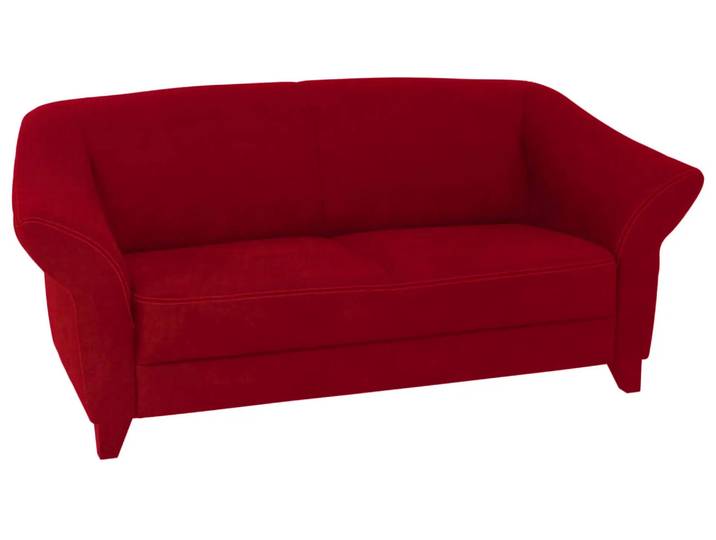 Sofa Klosters Basic Ponsel / Farbe: Rot / Material: Leder Basic