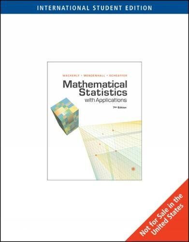 Wackerly, Dennis O. - Mathematical Statistics with Applications, International Edition - Preis vom 30.09.2026 22:30:23 h