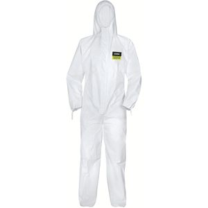 Uvex Schutzanzug classic light, weiß, Größe M, mit Kapuze, Einweg-Overall, PSA-Kategorie 3 Typ 5/6