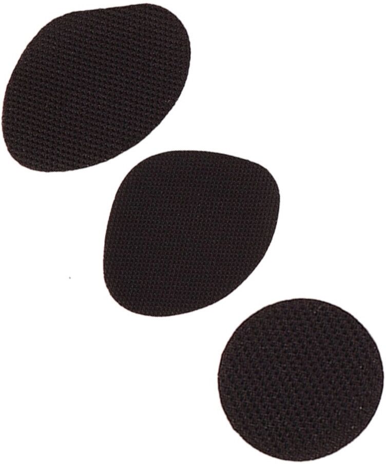 INF Selbstklebende atmungsaktive Schuhreparatur-Flicken 30er-Pack – Polyester-Baumwolle, flexible Mesh-Flicken für Schwarz