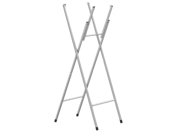 VidaXL - Tischbein stahl, One Size, Silber