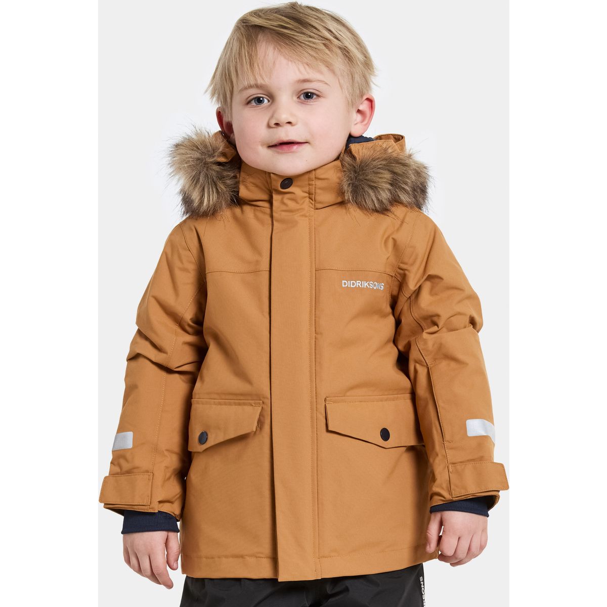Didriksons Bjärven Kids Parka 4 almond tree (N03) 120 505991N03120
