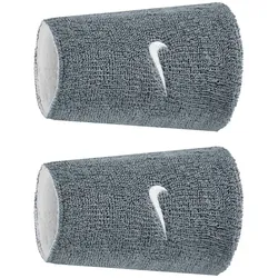 2er Pack NIKE Swoosh Classic Reversible Doublewide Schweißbänder 047 - coolgrey/white/coolgrey