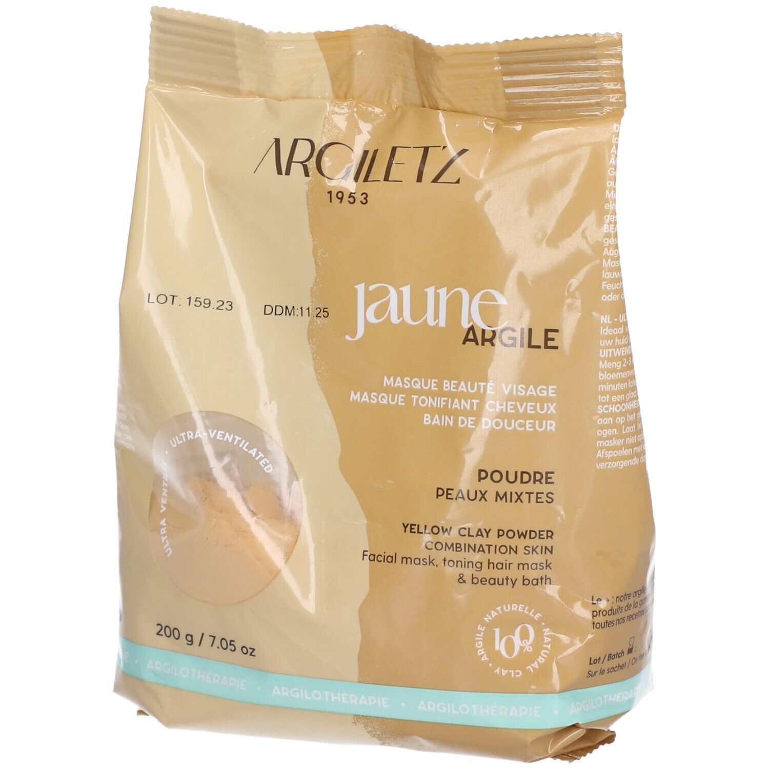 Argiletz Heilerde gelb Plv ultraventiliert 200 g Pulver