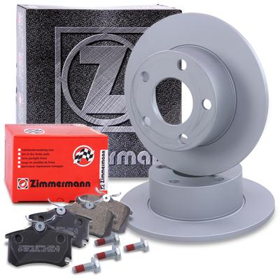 Zimmermann Bremsscheiben + Bremsbeläge Hinterachse [Hersteller-Nr. 10702121] für VW, Audi, Skoda