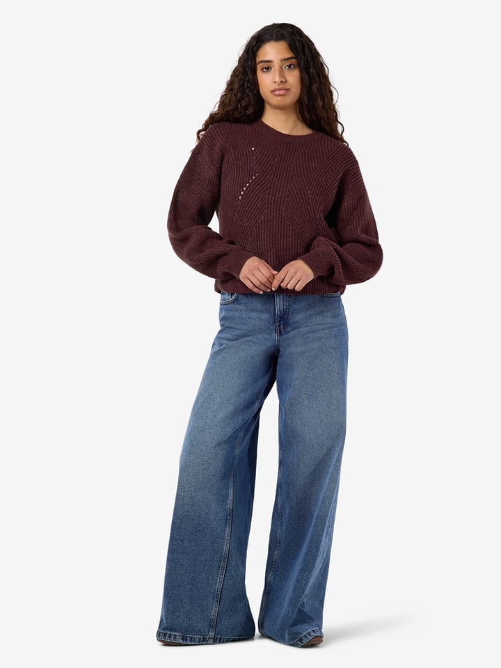 Noisy may Pullover "Bailey" in Braun - S