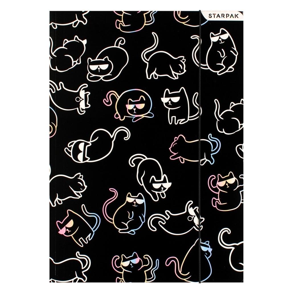 Starpak A4 Kitty schwarzer Ordner mit Gummiband (A4) (43349600)