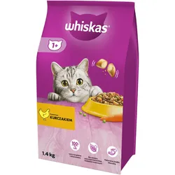 WHISKAS Adult 1,4 kg - Trockenvollnahrung für ausgewachsene Katzen, mit leckerem Huhn + GIMBORN Gim Cat Pasta Multi-Vitamin Duo 50g -3% billiger!!!