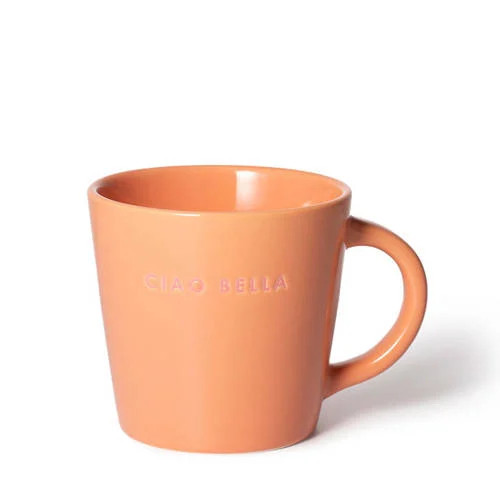 Vondels Cappuccino mok CIAO BELLA orange 250 ml