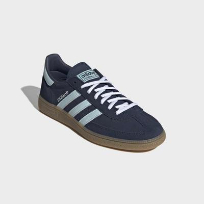 Sneaker ADIDAS PERFORMANCE "HANDBALL SPEZIAL", Herren, Gr. 46, blau (conavy, none, ftwwht, deutschland), Leder, Schuhe Sneaker, WM 2026 Edition (Länderschuhe)